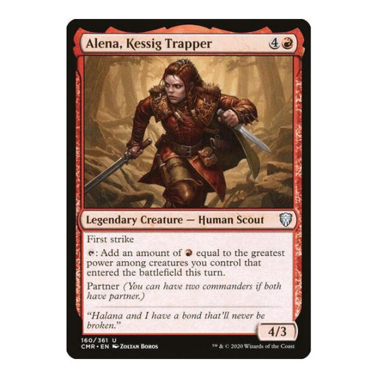 Alena, Kessig Trapper (CMR) #160 Uncommon (Foil Damaged) Commander Legends Magic: The Gathering: 2020
