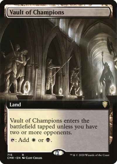 Vault of Champions Extended Art (CMR) #715 Rare (Foil Lightly Played) Commander Legends Magic: The Gathering: 2020