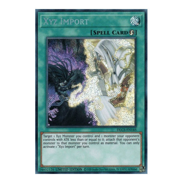 Xyz Import (DLCS) #DLCS-EN145 Secret Rare (Limited Moderately Played) Dragons of Legend: The Complete Series YuGiOh: 2020