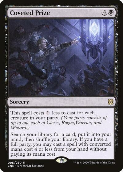 Coveted Prize (ZNR) #95 Rare (Lightly Played) Zendikar Rising Magic: The Gathering: 2020