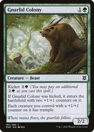 Gnarlid Colony (ZNR) #185 Common Zendikar Rising Magic: 2020