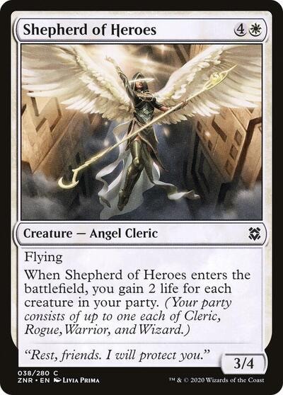 Shepherd of Heroes (ZNR) #38 Common Zendikar Rising Magic: The Gathering: 2020