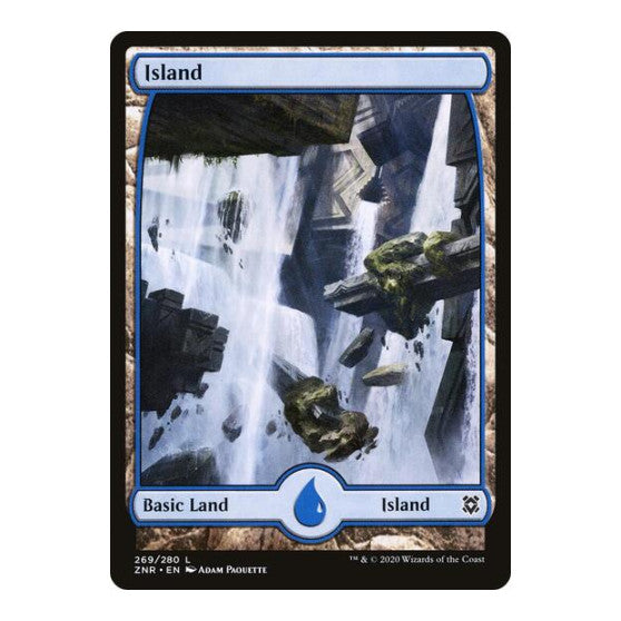 Island (269) - Full Art (ZNR) #269 Land (Lightly Played) Zendikar Rising Magic: The Gathering: 2020