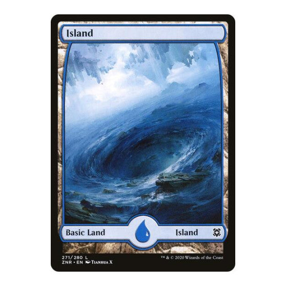 Island (271) - Full Art (ZNR) #271 Land (Lightly Played) Zendikar Rising Magic: The Gathering: 2020