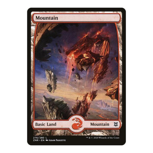 Mountain (276) - Full Art (ZNR) #276 Land (Lightly Played) Zendikar Rising Magic: The Gathering: 2020