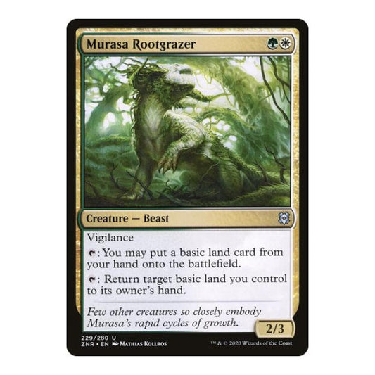 Murasa Rootgrazer (ZNR) #229 Uncommon Zendikar Rising Magic: The Gathering: 2020