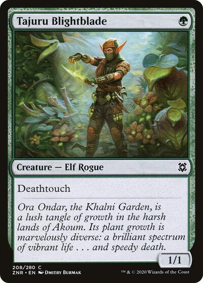 Tajuru Blightblade (ZNR) #208 Common Zendikar Rising Magic: The Gathering: 2020