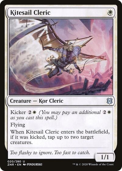 Kitesail Cleric (ZNR) #20 Uncommon (Lightly Played) Zendikar Rising Magic: The Gathering: 2020