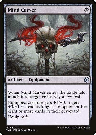 Mind Carver (ZNR) #113 Uncommon (Lightly Played) Zendikar Rising Magic: 2020