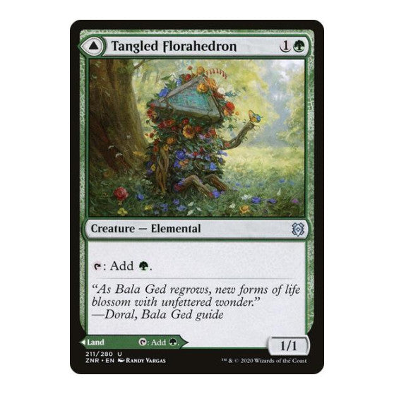 Tangled Florahedron (ZNR) #211 Uncommon (Lightly Played) Zendikar Rising Magic: The Gathering: 2020