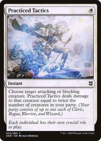 Practiced Tactics (ZNR) #32 Common (Lightly Played) Zendikar Rising Magic: The Gathering: 2020