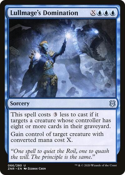Lullmages Domination (ZNR) #66 Uncommon (Lightly Played) Zendikar Rising Magic: The Gathering: 2020