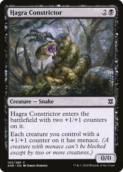 Hagra Constrictor (ZNR) #105 Common Zendikar Rising Magic: The Gathering: 2020