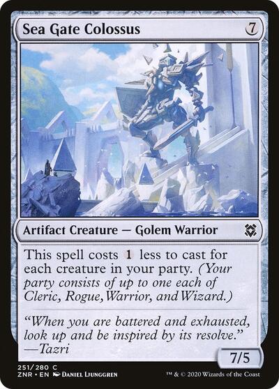 Sea Gate Colossus (ZNR) #251 Common (Lightly Played) Zendikar Rising Magic: The Gathering: 2020