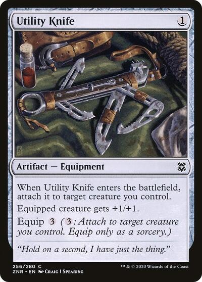 Utility Knife (ZNR) #256 Common Zendikar Rising Magic: 2020