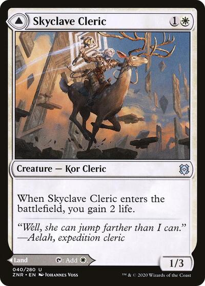 Skyclave Cleric (ZNR) #40 Uncommon (Lightly Played) Zendikar Rising Magic: The Gathering: 2020