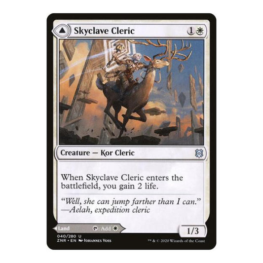 Skyclave Cleric (ZNR) #40 Uncommon Zendikar Rising Magic: The Gathering: 2020