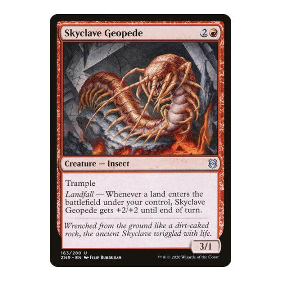 Skyclave Geopede (ZNR) #163 Uncommon (Lightly Played) Zendikar Rising Magic: The Gathering: 2020