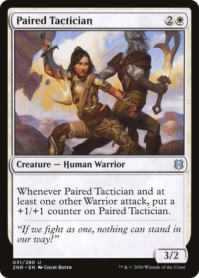 Paired Tactician (ZNR) #31 Uncommon (Lightly Played) Zendikar Rising Magic: The Gathering: 2020