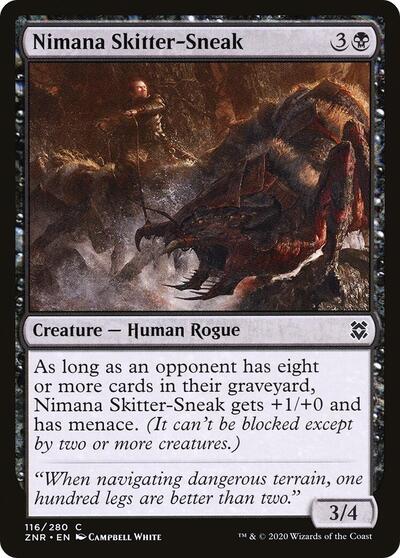 Nimana Skitter Sneak (ZNR) #116 Common Zendikar Rising Magic: The Gathering: 2020