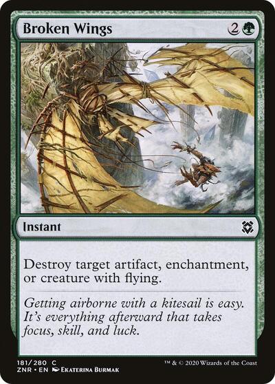 2020 Magic: Zendikar Rising (ZNR) - Broken Wings (#181, Common)