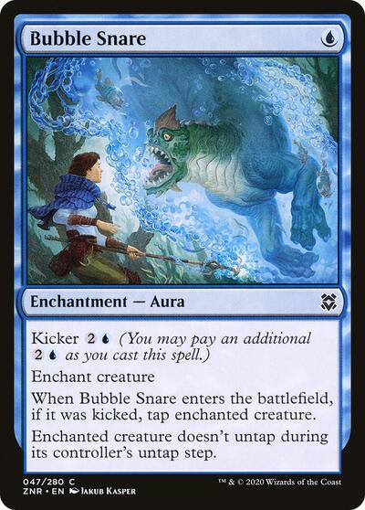 Bubble Snare (ZNR) #47 Common (Foil Lightly Played) Zendikar Rising Magic: The Gathering: 2020