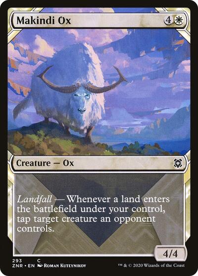 Makindi Ox Showcase (ZNR) #293 Common Zendikar Rising Magic: The Gathering: 2020