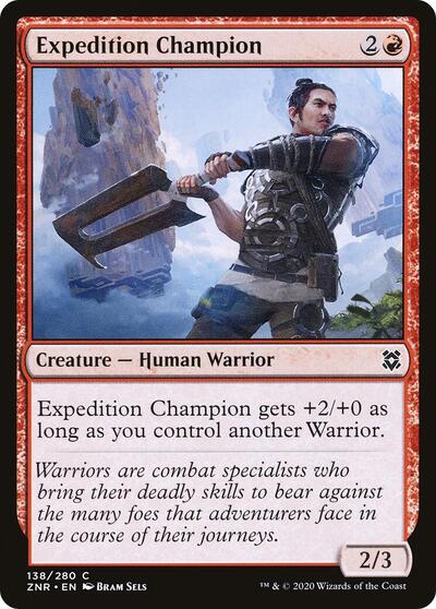 Expedition Champion (ZNR) #138 Common (Foil Lightly Played) Zendikar Rising Magic: The Gathering: 2020