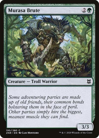 Murasa Brute (ZNR) #195 Common Zendikar Rising Magic: The Gathering: 2020