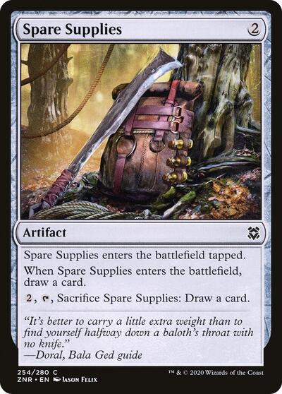 Spare Supplies (ZNR) #254 Common (Lightly Played) Zendikar Rising Magic: The Gathering: 2020