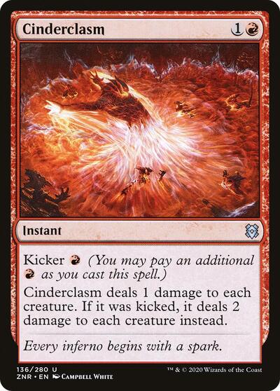 Cinderclasm (ZNR) #136 Uncommon (Lightly Played) Zendikar Rising Magic: The Gathering: 2020