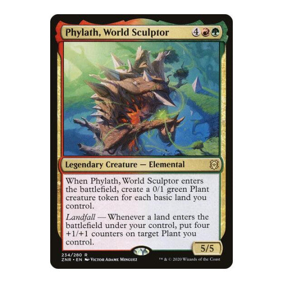 Phylath, World Sculptor (ZNR) #234 Rare (Lightly Played) Zendikar Rising Magic: The Gathering: 2020