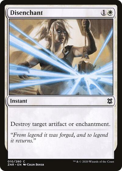 Disenchant (ZNR) #10 Common Zendikar Rising Magic: The Gathering: 2020