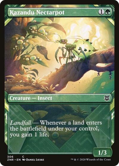 Kazandu Nectarpot Showcase (ZNR) #306 Common (Lightly Played) Zendikar Rising Magic: The Gathering: 2020