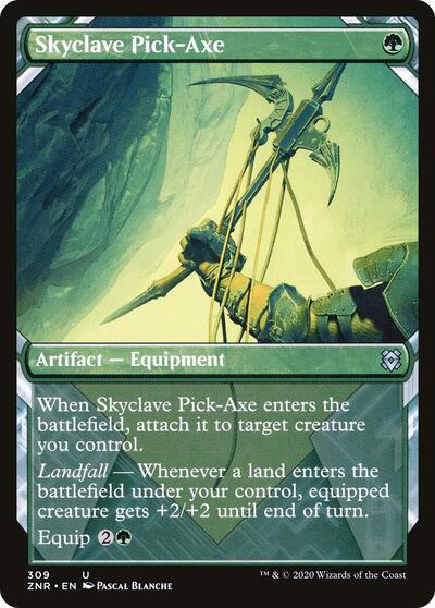 Skyclave Pick Axe Showcase (ZNR) #309 Uncommon Zendikar Rising Magic: 2020