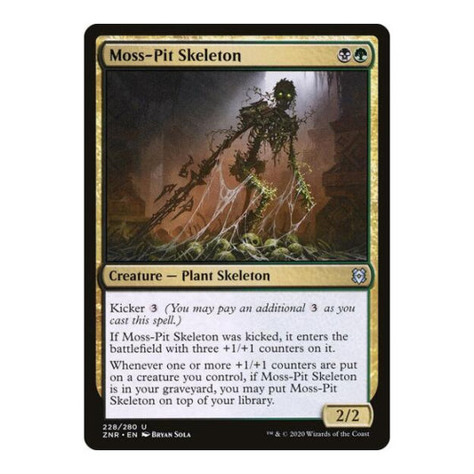 Moss-Pit Skeleton (ZNR) #228 Uncommon Zendikar Rising Magic: The Gathering: 2020
