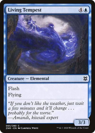 2020 Magic: Zendikar Rising (ZNR) - Living Tempest (#65, Common)