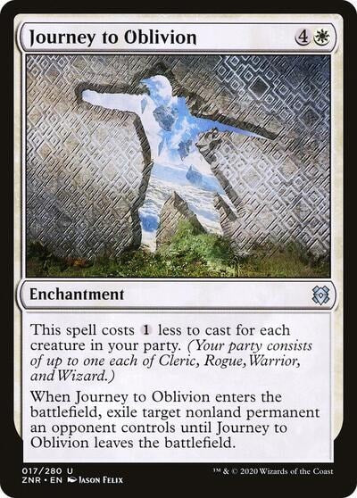 Journey to Oblivion (ZNR) #17 Uncommon (Lightly Played) Zendikar Rising Magic: The Gathering: 2020
