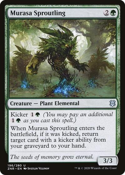 Murasa Sproutling (ZNR) #196 Uncommon (Lightly Played) Zendikar Rising Magic: The Gathering: 2020