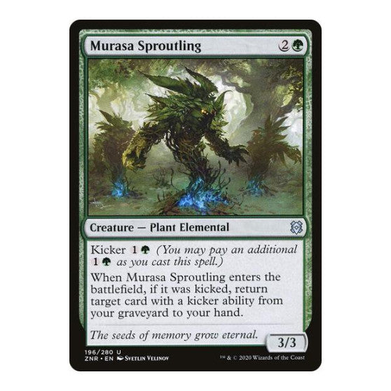 Murasa Sproutling (ZNR) #196 Uncommon (Lightly Played) Zendikar Rising Magic: The Gathering: 2020