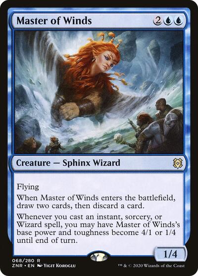 Master of Winds (ZNR) #68 Rare Zendikar Rising Magic: 2020
