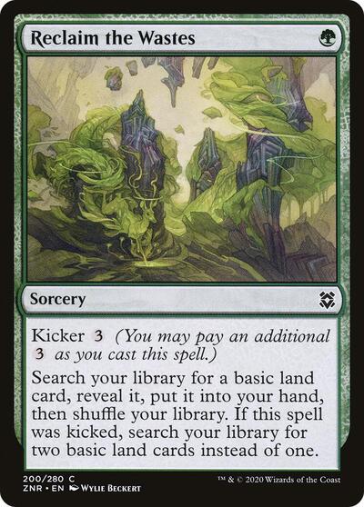Reclaim the Wastes (ZNR) #200 Common (Lightly Played) Zendikar Rising Magic: The Gathering: 2020