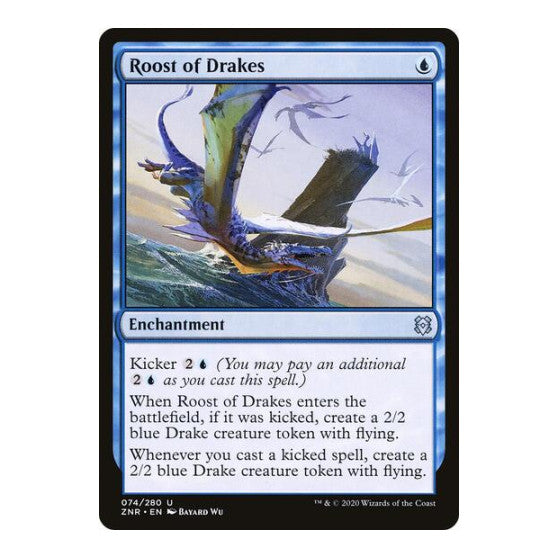 Roost of Drakes (ZNR) #74 Uncommon (Lightly Played) Zendikar Rising Magic: The Gathering: 2020