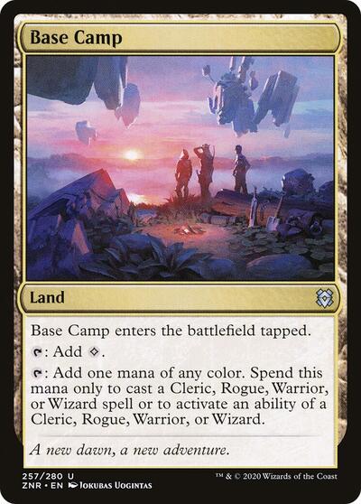 Base Camp (ZNR) #257 Uncommon (Lightly Played) Zendikar Rising Magic: The Gathering: 2020