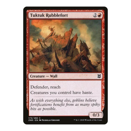Tuktuk Rubblefort (ZNR) #173 Common (Lightly Played) Zendikar Rising Magic: The Gathering: 2020