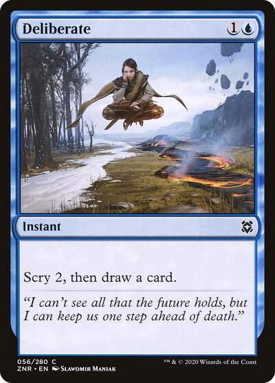Deliberate (ZNR) #56 Common (Foil Lightly Played) Zendikar Rising Magic: 2020