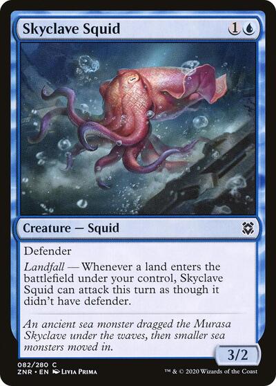 Skyclave Squid (ZNR) #82 Common (Foil Lightly Played) Zendikar Rising Magic: The Gathering: 2020