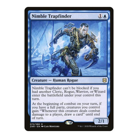Nimble Trapfinder (ZNR) #72 Rare (Lightly Played) Zendikar Rising Magic: The Gathering: 2020