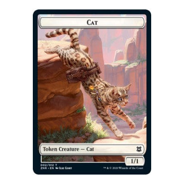 Cat Token (ZNR) #2 T (Lightly Played) Zendikar Rising Magic: The Gathering: 2020