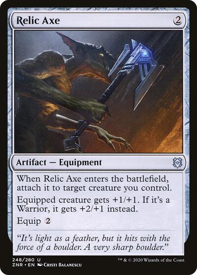 Relic Axe (ZNR) #248 Uncommon (Lightly Played) Zendikar Rising Magic: The Gathering: 2020
